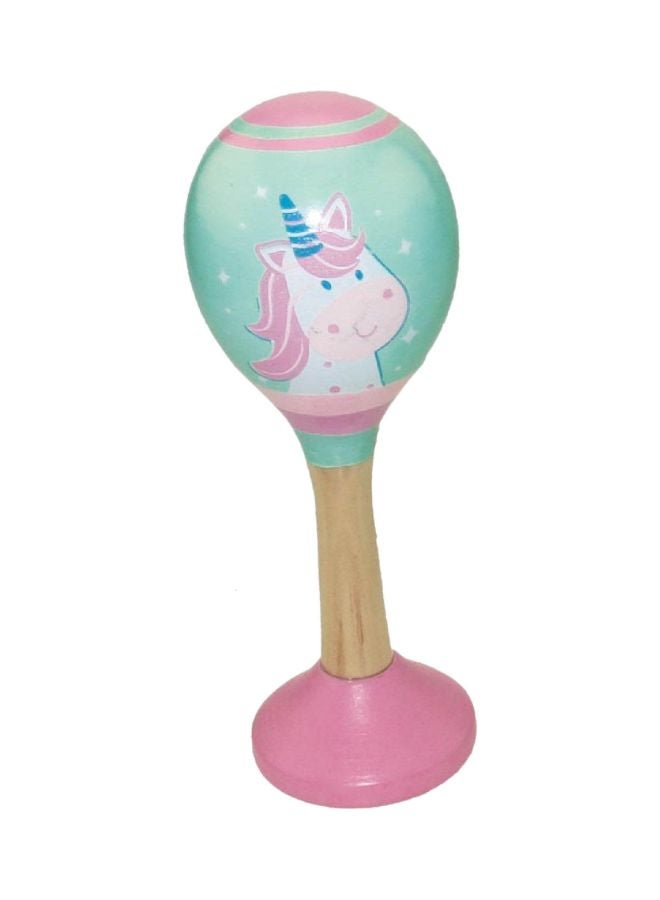 NIBEMINENT Wooden Unicorn Maracas L23242 13cm - Image 1
