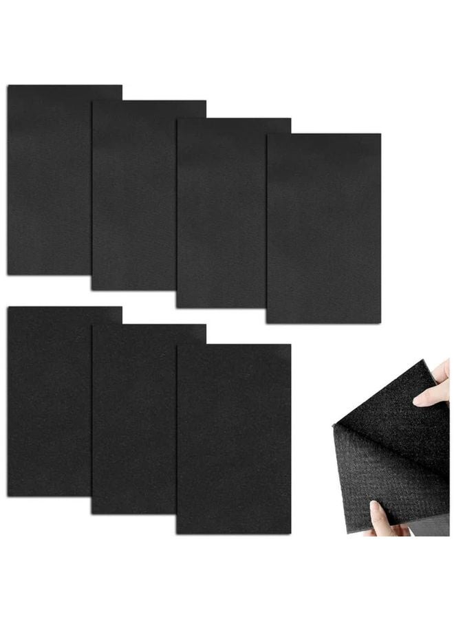 Black Fastening Tape 4pcs Self Adhesive Polyamide Fabric For Sewing Crafts Clothing Shoes DIY Projects - Image 2
