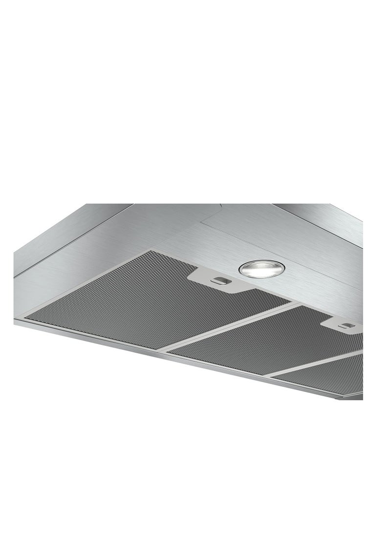 BOSCH Stainless steel Chimney Hood, 90 cm wall mounted cooker hood 380 m³/h 3 speeds Series 2 Built-In DWP94CC50T Silver - Image 2