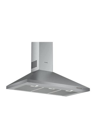 Stainless steel Chimney Hood, 90 cm wall mounted cooker hood 380 m³/h 3 speeds Series 2 Built-In DWP94CC50T Silver