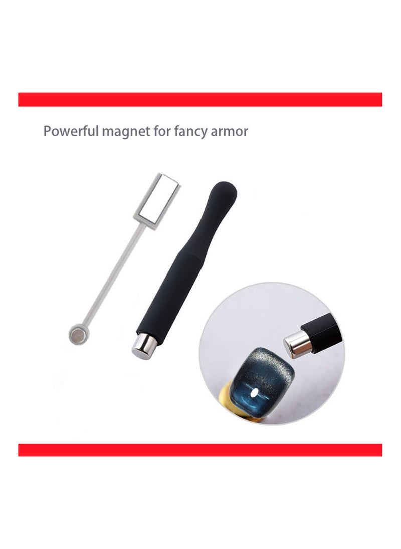 Miss Gooey Nail Polish Set Gel Nail Polish Cat Eye Color Change Glitter with Magnetic Stick Kit Super Shiny Color Long Lasting UV LED Needs Quick Drying Magnetic Art Manicure DIY At Home Soak for Women  - Image 3
