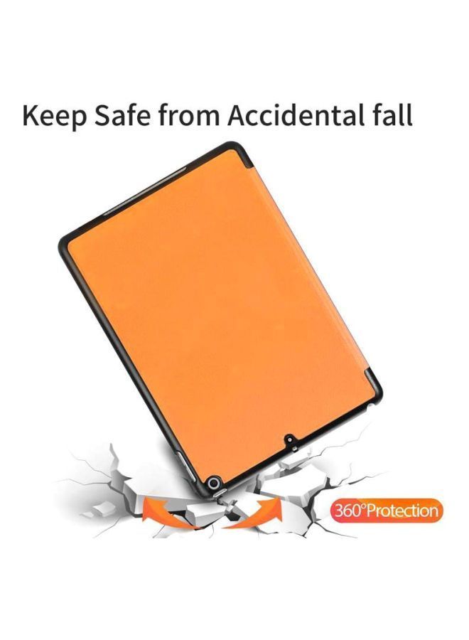 NIBEMINENT Protective Case Cover For Apple iPad 7th Generation 10.2-Inch Orange - Image 5
