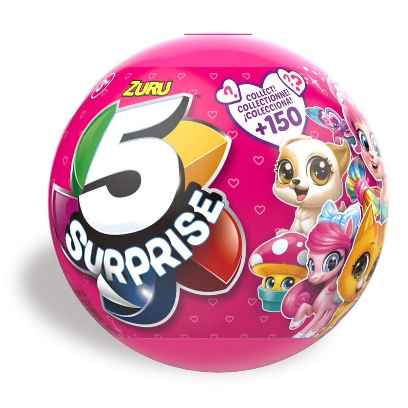 5 Surprise Pink Mystery Capsule Collectible Toy (Wave 2) Pack) By Zuru, Multicolor (7708) - Image 2