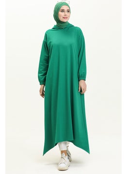 Hooded Long Sports Tunic 71004-02 Green