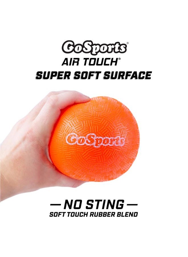 GoSports كرة دودج قابلة للنفخ 5 بوصة بدون لسعة - عبوة 6 تشمل مضخة كرة وحقيبة شبكية - Image 3