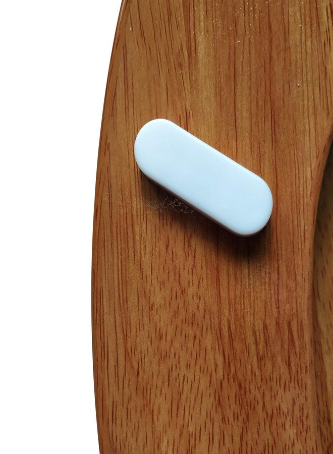 J&V Textiles Elongated Toilet Seat With Easy Clean & Change Hinge (Wooden) - Image 3