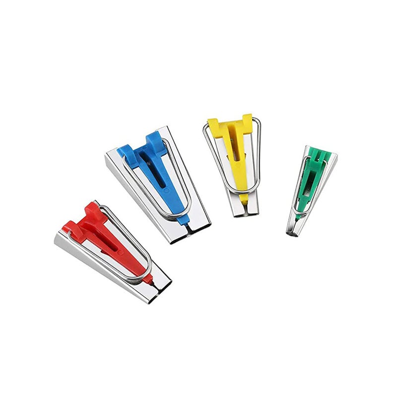 SOLARAE Bias Tape Maker, Bias Binding Maker Set with 4 Sizes (6mm/12mm/18mm/25mm) for Sewing and Quilting Bias Tape, Fabric Bias Tape Maker Tool Sewing Machine Accessories - Image 1