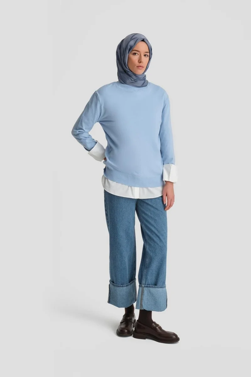 ARMINE Denim Trousers 24KD3410 Light Blue