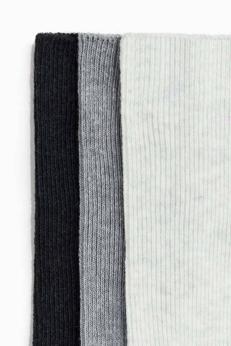 H&M 3-pack ribbed socks