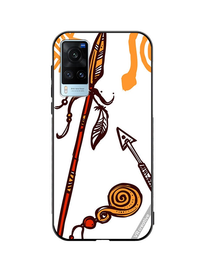 VR CREATIVE Protective Case Cover For Vivo X60 African Spear Design Multicolour - Image 1