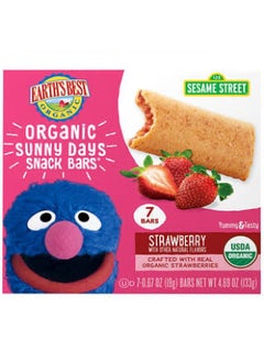 Earth's Best Earth's Best, Organic Sunny Days Snack Bars, Strawberry, 7 Bars, 0.67 oz (19 g) Each  - Image 2