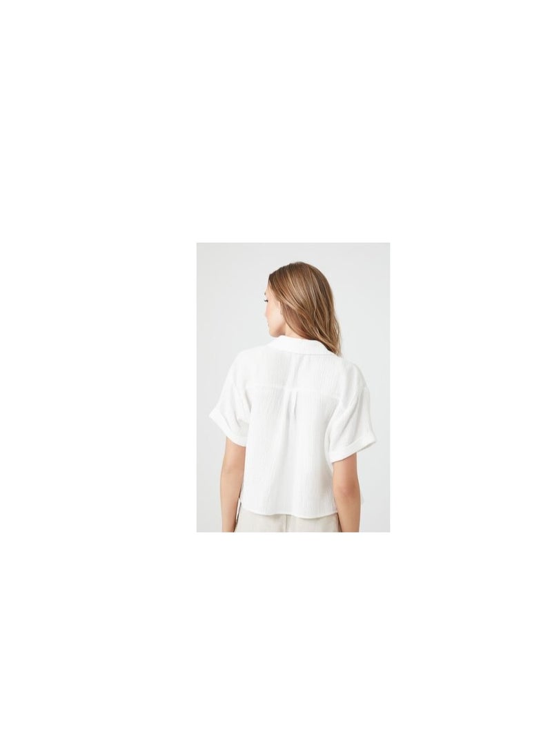 FOREVER 21 - Cotton Long-Sleeve Shirt - Image 1
