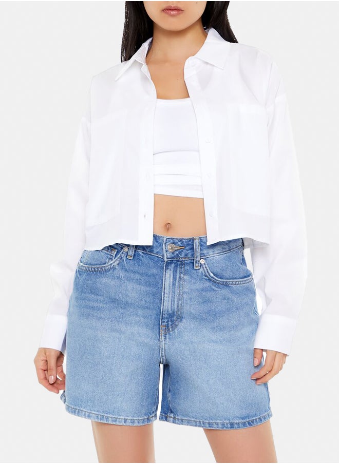 FOREVER 21 - Cotton Long-Sleeve Shirt - Image 1