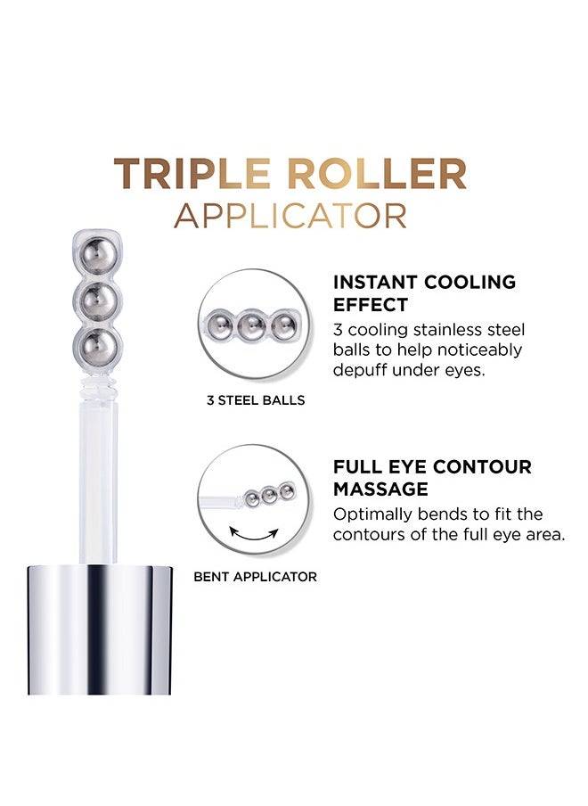 L'OREAL PARIS - Glycolic-Bright Eye serum formulated with *3% [Glycolic Acid + Vitamin Cg + Niacinamide] - Image 1
