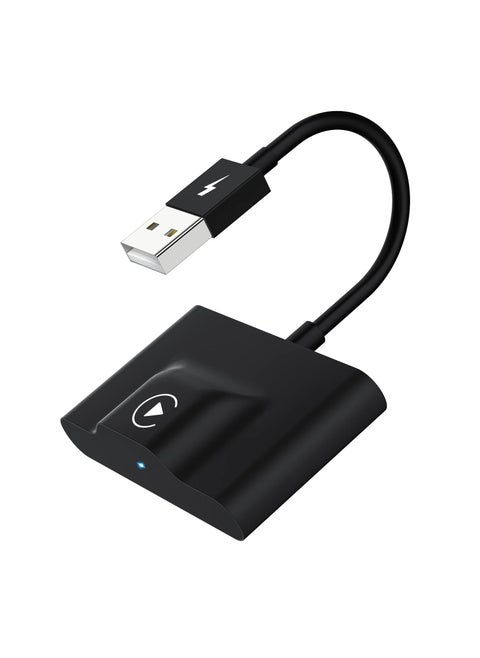 CarPlay Wireless Adapter for Factory Wired CarPlay 2023 Upgrade Plug & Play Wireless CarPlay Dongle Converts Wired to Wireless Fast and Easy Use Compatible with Cars from 2015 & iPhone iOS 10+