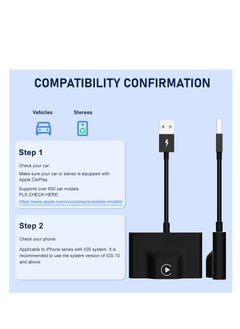 Generic CarPlay Wireless Adapter for Factory Wired CarPlay 2023 Upgrade Plug & Play Wireless CarPlay Dongle Converts Wired to Wireless Fast and Easy Use Compatible with Cars from 2015 & iPhone iOS 10+  - Image 2