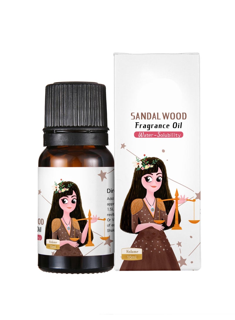 1-Piece 10ML Essential Oil For Air Humidifier,Flavors Aroma Diffuser Natural Plant Oil,Plant Fragrance Use For Air Fresh or Relieve Stress,Fragrance Sandalwood - Image 1