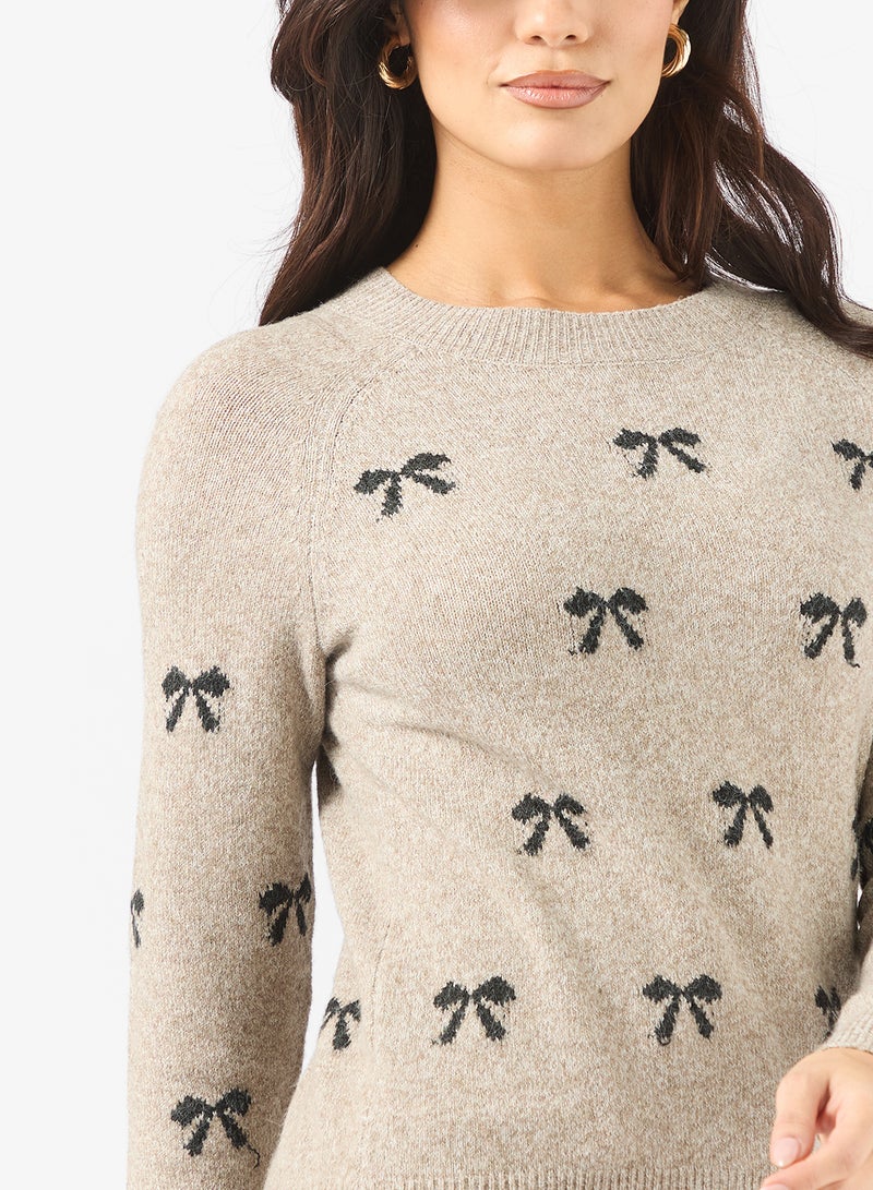 VERO MODA Vmdoffy Intarsia Ls O-Nck Pullov Ga Noos - Image 3