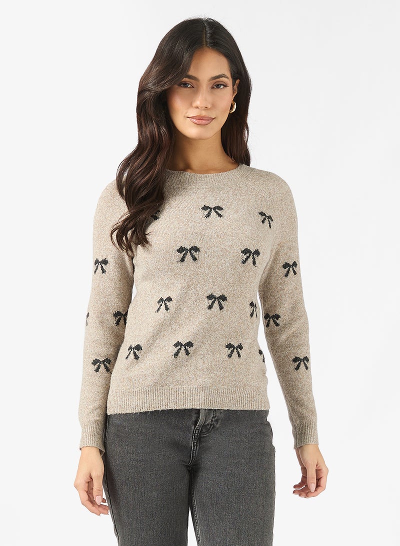 VERO MODA Vmdoffy Intarsia Ls O-Nck Pullov Ga Noos - Image 1