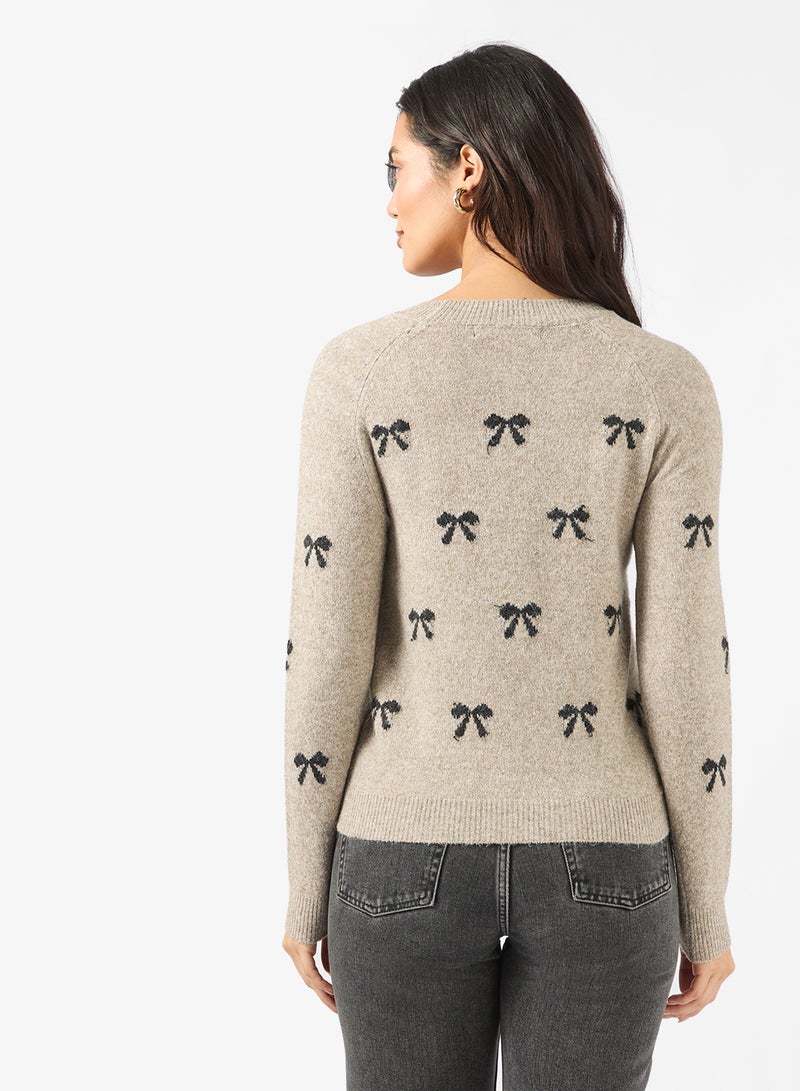 VERO MODA Vmdoffy Intarsia Ls O-Nck Pullov Ga Noos - Image 2