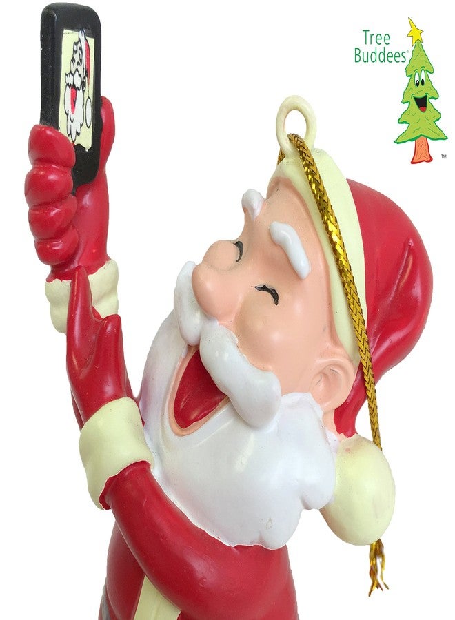 Tree Buddees Selfie Santa Claus Christmas Ornament - Image 5