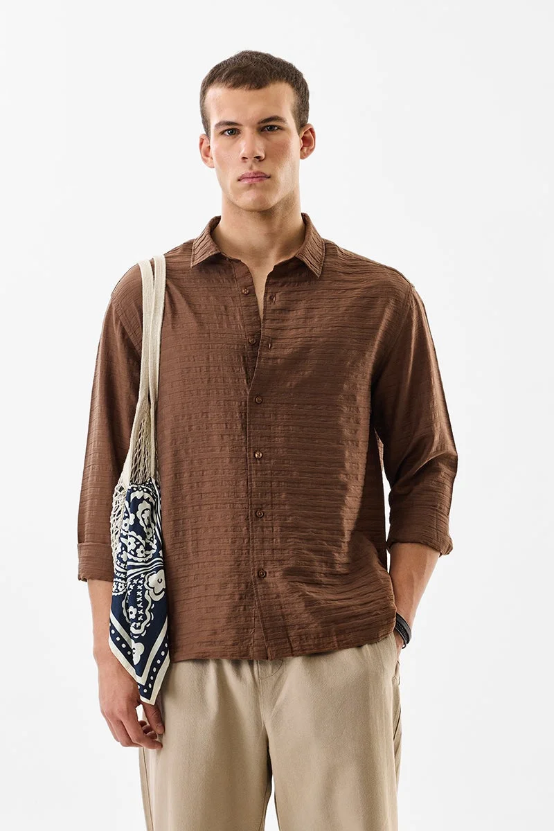 سنيتش قميص بقصة عادية بنقش