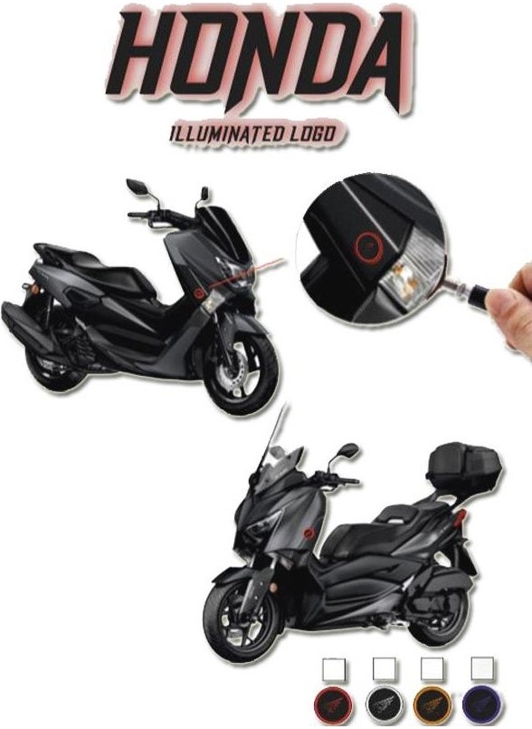 Motobisavm - Honda Illuminated Logo / Blue - Image 1