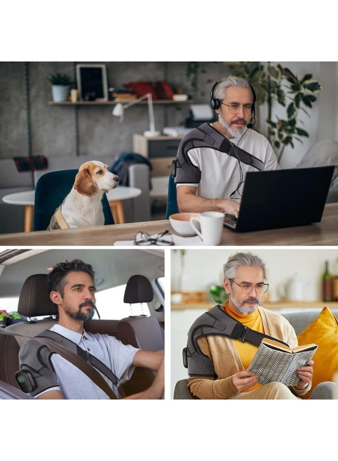 general Electric heating shoulder pads, heating shoulder pads, vibration massage, red light physiotherapy, shoulder pads, shoulder straps - Image 4