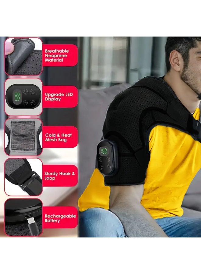 general Electric heating shoulder pads, heating shoulder pads, vibration massage, red light physiotherapy, shoulder pads, shoulder straps - Image 3