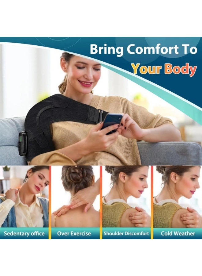 general Electric heating shoulder pads, heating shoulder pads, vibration massage, red light physiotherapy, shoulder pads, shoulder straps - Image 2