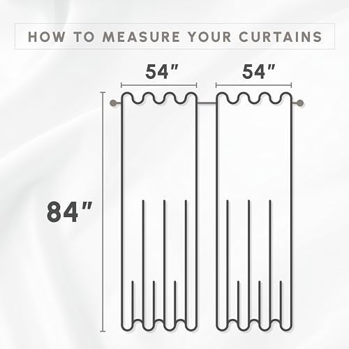 Elegant Comfort Luxurious Beautiful Curtain Panel Set with Attached Valance and Backing 54" X 84 inch (Set of 2), Burgundy - Image 3