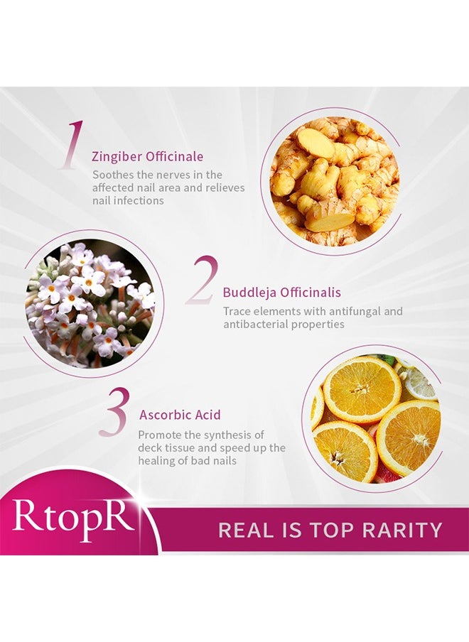 RtopR - Ginger Nail Essence - Has Antifungal And Antibacterial Properties, Relieves Nail Infections, And Promotes Nail Healing, Nail Treatment Healthy Nails Repair Essence 10ml - Image 1