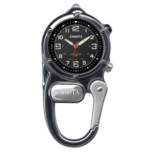 Dakota Mini Clip Microlight, Clip Watch, Flashlight and Watch, Outdoor Gifts for Men and Women, Use for Fishing Hunting, and More, Tactical Watch with LED Flashlight - Image 1
