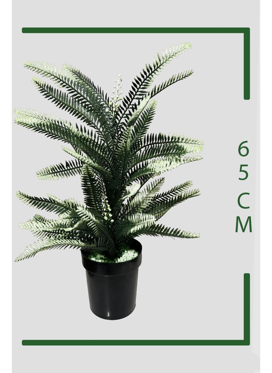 Artificial Flower 65 cm Dense Leaves White Fouger Plant in Black Pot - pzsku/Z41E5BE08AA7972AA4E1AZ/45/_/1725725687/2066d85f-b0e4-47e0-979a-3f5f80f108b0