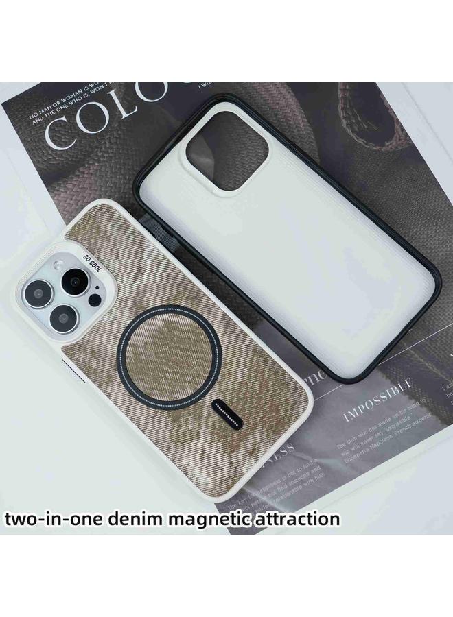 زبون جراب هاتف مغناطيسي من MagSafe بلون الدنيم المتباين لهاتف iPhone 13 Pro Max - Image 3