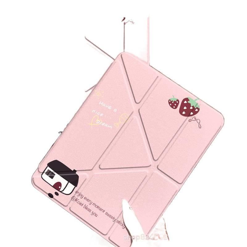 DGG Clear Transparent Clear Back iPad Case for Multiple iPad Models with Pencil Holder - Image 2