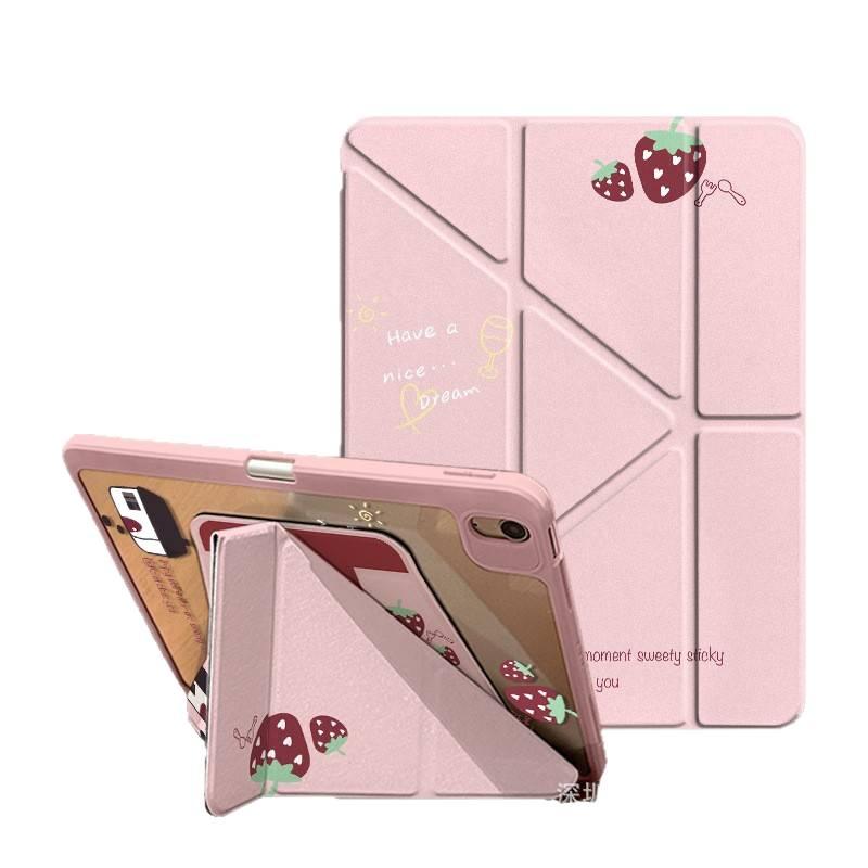 DGG Clear Transparent Clear Back iPad Case for Multiple iPad Models with Pencil Holder - Image 5