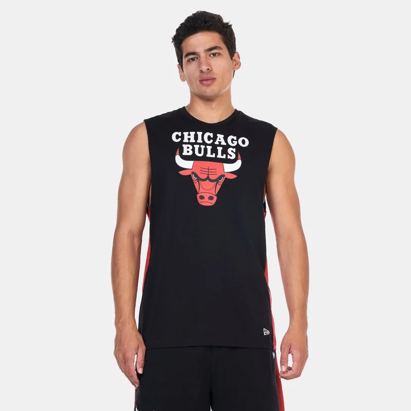 Men's NBA Chicago Bulls Colourblock Sleeveless T-Shirt