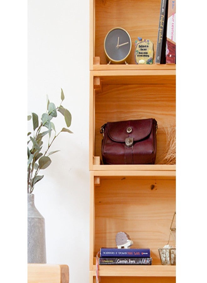 BANBERRY DESIGNS Desk Rock with Inspirational Message - Believe in The Sun Even When It's Not Shining - Tabletop - Home Décor - Office - Crafting - 2" X 2" - Image 4