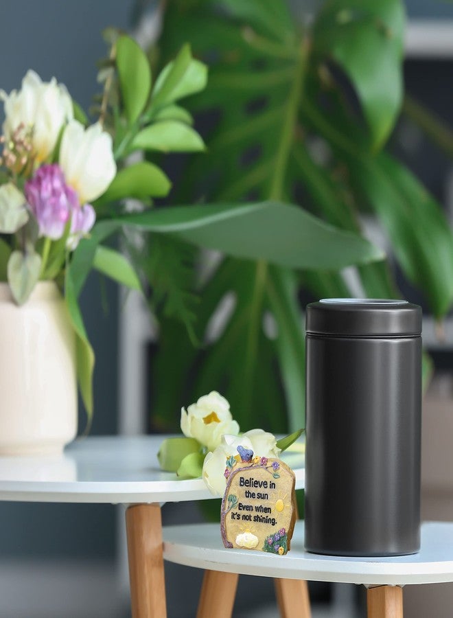 BANBERRY DESIGNS Desk Rock with Inspirational Message - Believe in The Sun Even When It's Not Shining - Tabletop - Home Décor - Office - Crafting - 2" X 2" - Image 3