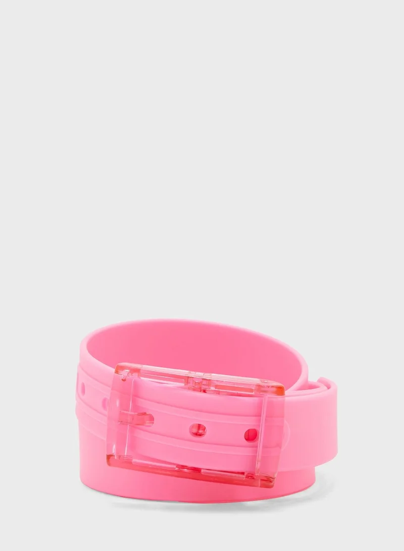 Ginger Acrylic Buckle Belt