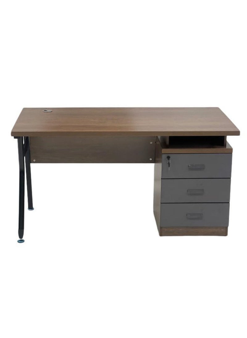 Living - Home Office Desk Computer Desk Desk With Drawer 120*60*75 CM - Image 1