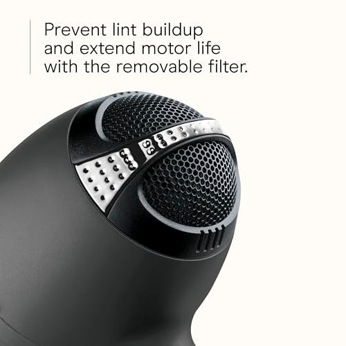 CONAIR Infiniti PRO CONAIR Hair Dryer with Diffuser, Professional AC Motor, Tourmaline Ceramic Technology Blow Dryer, Includes Concentrator and Blowout Brush, Amazon Exclusive, Gray - Image 4