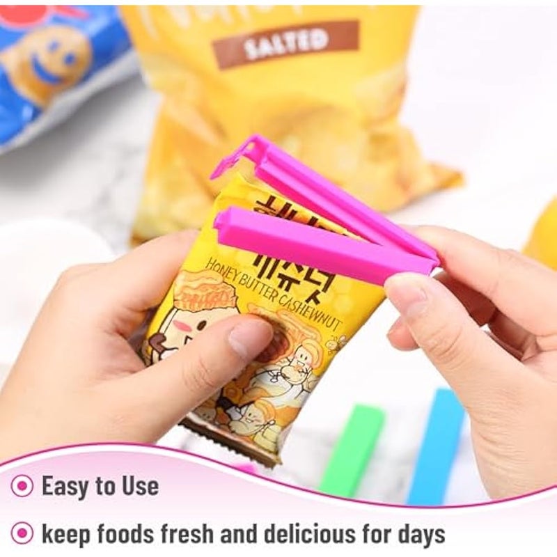 - Chip Clips, Magnetic Clips, 40 Pack, Bag Clips, Bag Clips for Food, Magnet Clips, Chip Clips Bag Clips Food Clips, 4 Different Sizes, Vibrant Colors - Image 5