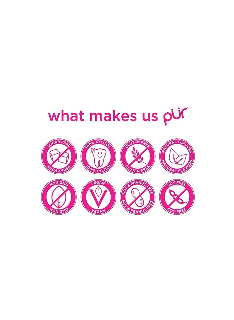Pur Aspartame And Sugar Free Pomegranate Chewing Gum With Xylitol 9 Pieces - Image 4