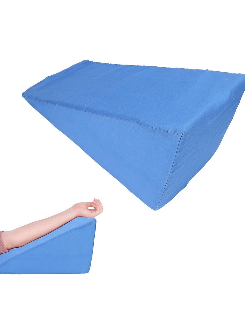 جي جوت وسادة إسفنجية للذراع، مريحة وجيدة التهوية، دعم قوي، خيط من نسيج قطني ناعم، وسادة زرقاء لوضع الذراع، إسفنجة عالية الكثافة لكسر الذراع للاستخدام المنزلي - Image 4