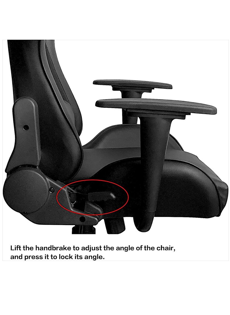Sabir & Bros Furniture LLC - SBF Ergonomic High Back PU Leather Office Chair | Reclining Backrest up to 180° | Gaming Chair with Adjustable Height, Headrest, and Lumbar Support, Black - Image 1