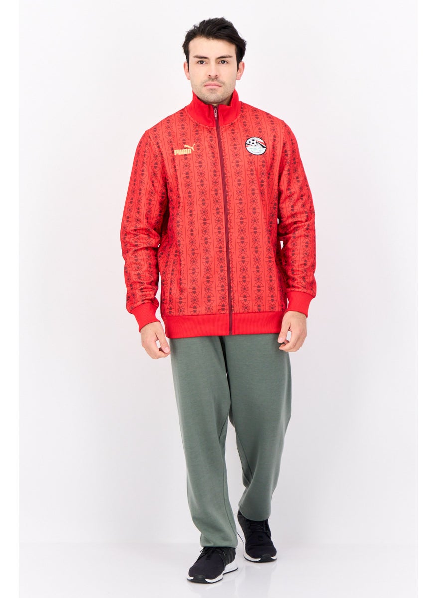 PUMA Men Sportswear Fit Long Sleeve Outdoor Sweatshirt, Red  - Image 2