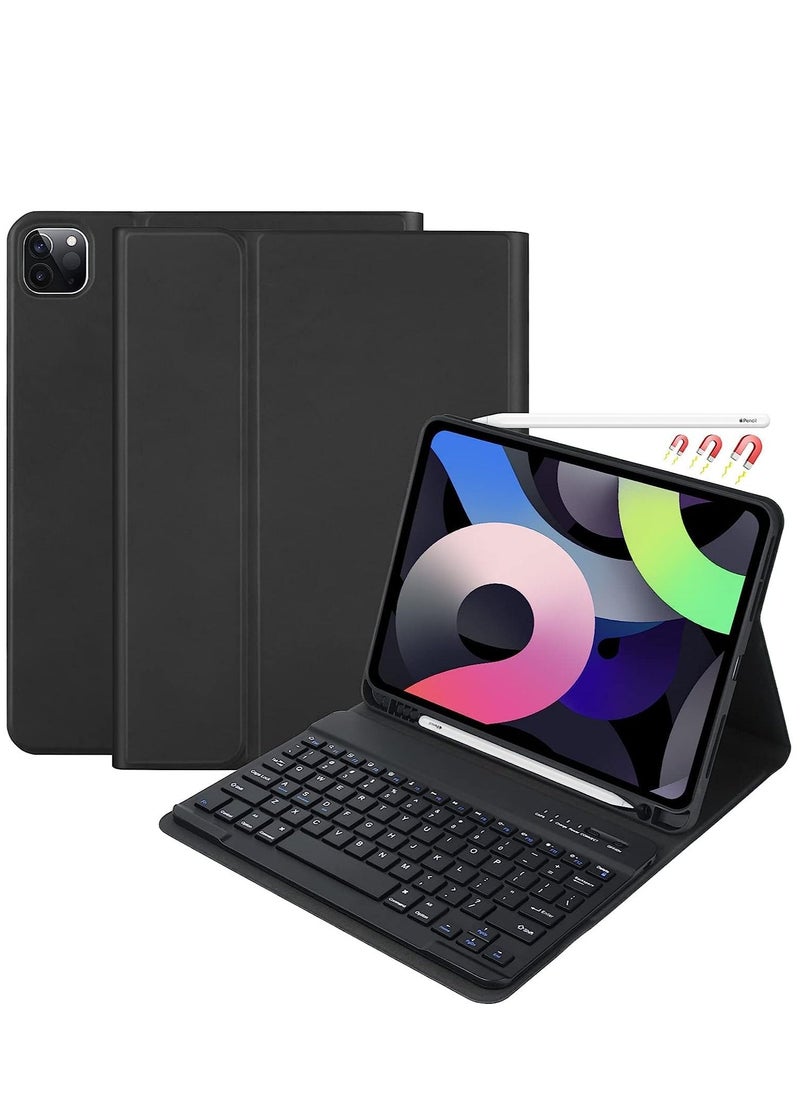 Generic iPad Air 5th Generation 10.9“ Keyboard Case Keyboard Case for iPad Pro 11" 4th(2022) iPad Air 4th Gen 10.9" Auto Sleep/Wake with Pencil Holder for iPad Pro 11 3rd & 2nd & 1st Gen Black  - Image 1