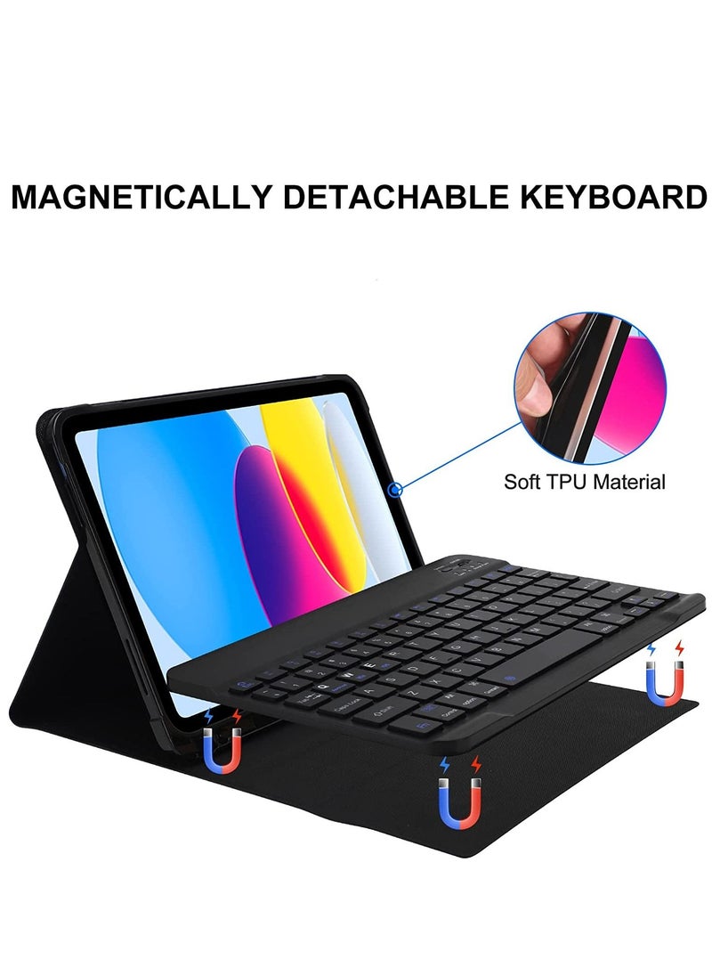 Generic iPad Air 5th Generation 10.9“ Keyboard Case Keyboard Case for iPad Pro 11" 4th(2022) iPad Air 4th Gen 10.9" Auto Sleep/Wake with Pencil Holder for iPad Pro 11 3rd & 2nd & 1st Gen Black  - Image 2
